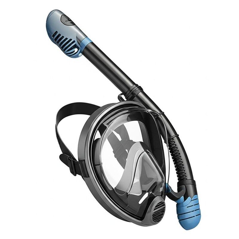 Separate Inhalation And Exhalation Channels Diving Snorkel Mask Universal Design Supports Breathing And Comfortable Seal